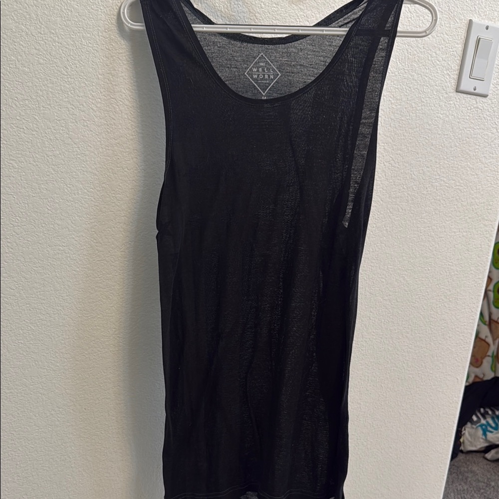 American flag Black Tank Top